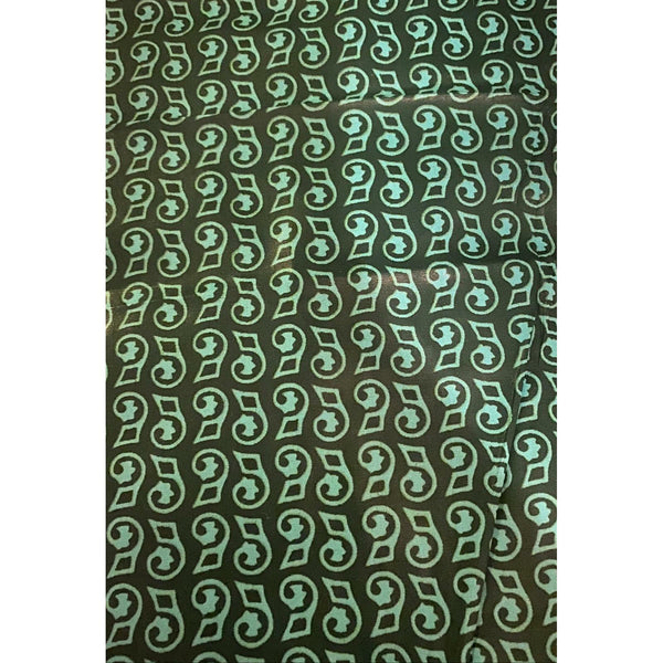 Chez Blaire Green Gloved African Print