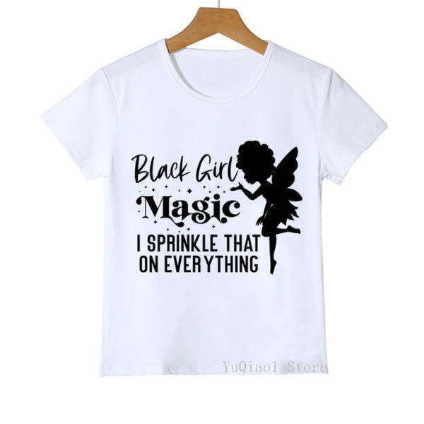 You Are Special - Cute African American Melanin Princess Print Children's T-Shirts